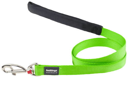 Red Dingo Plain Lime Green Dog Lead