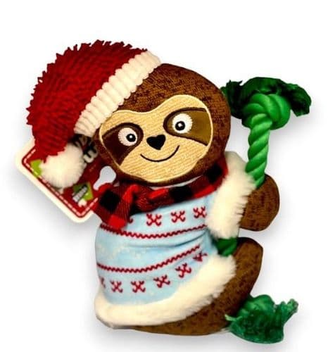 Sloth Christmas Dog Toy