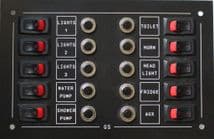 Marine 10way Switch circuit breaker control panel  12volt dc  Boat campervan