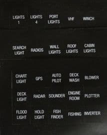 spare labels for dc panels