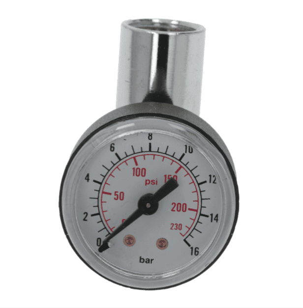 Portafilter pressure gauge
