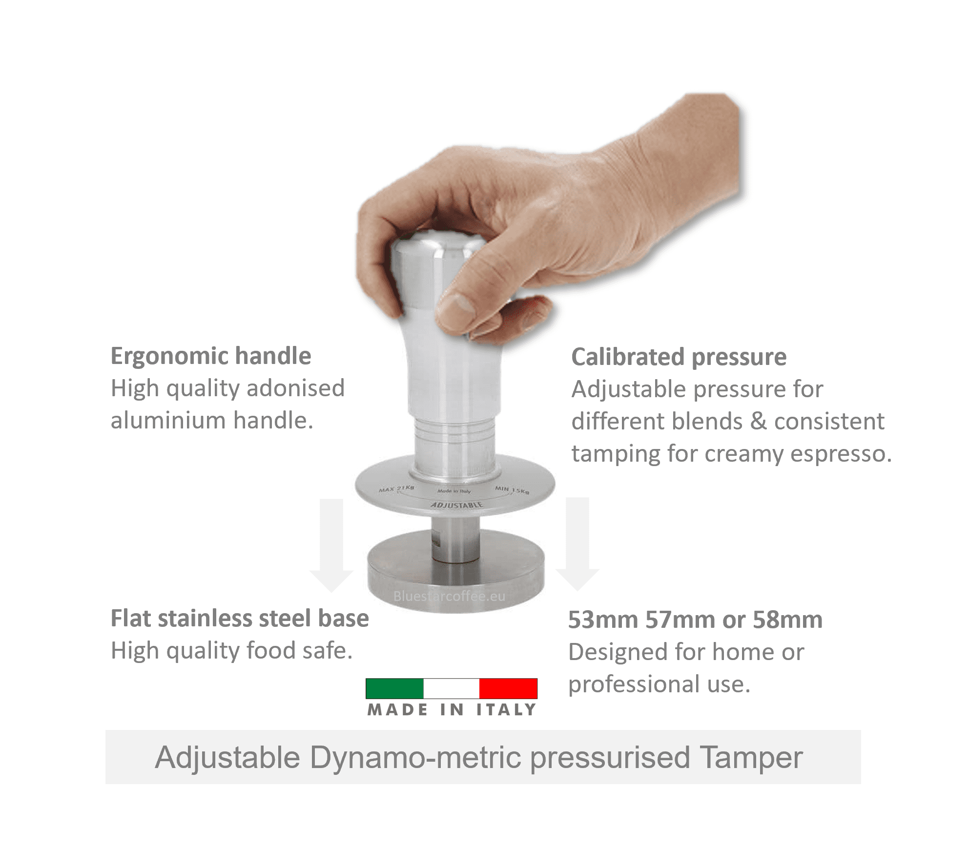 Professional Pressurised Dynamometric Tamper 58mm
