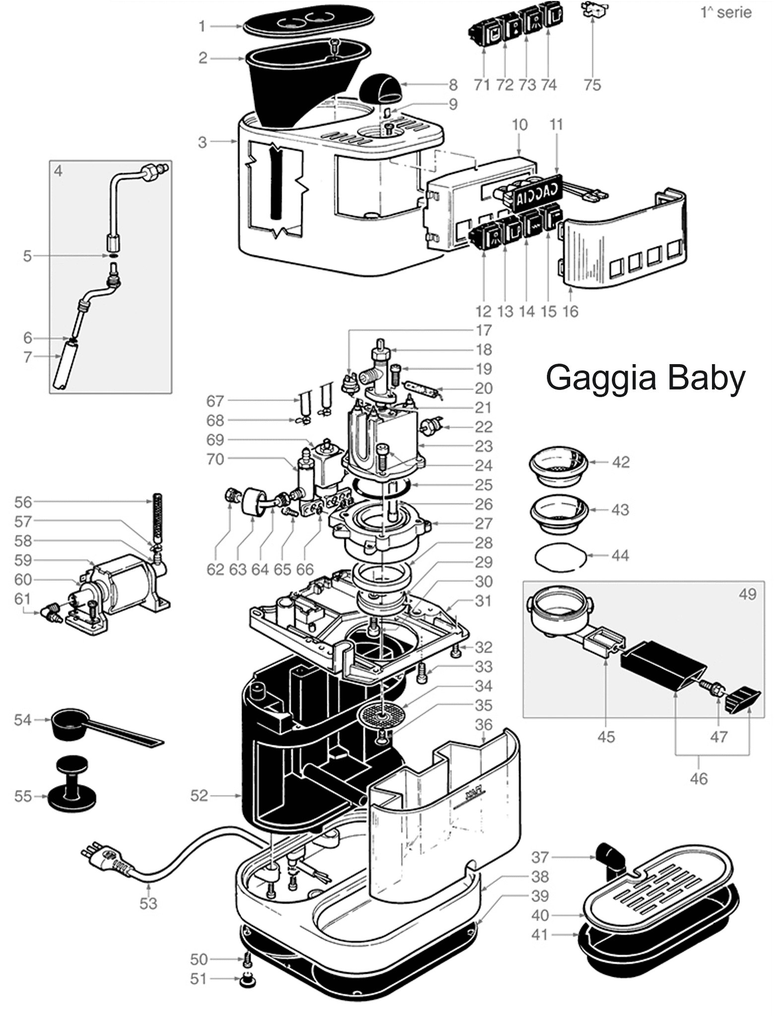 Gaggia Classic Parts Spares For Gaggia Classic