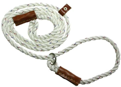 Bisley 8mm Field Trial Lead 125cm with Traditional Leather Fittings
