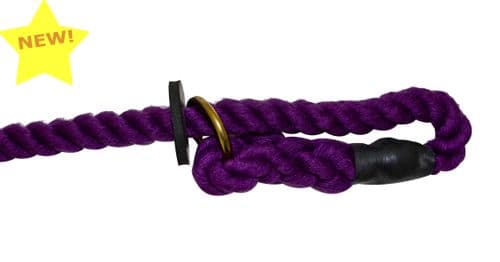 Bisley Elite 12mm Slip Lead 60" Heavy-Duty Rope Lead with Brass Ring