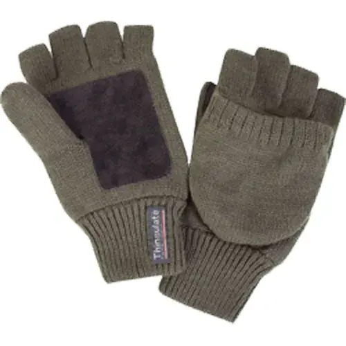 Bisley Knitted Shooters Mitts with Suede Grip
