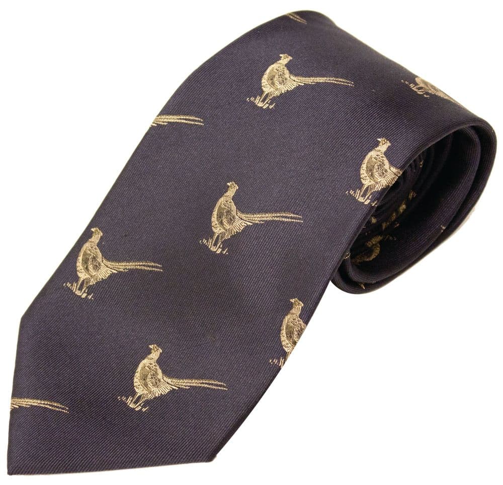 Bisley Duck Checked Polyester Tie - Shooting and hunting Bisley Duck Checked Polyester Tie - Shooting and hunting