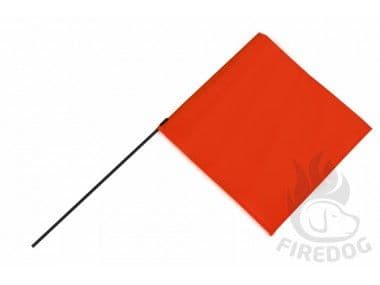 Firedog Orange square flag