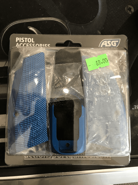 ASG CZ SPO1 Shadow Blue Grips & Mag Well
