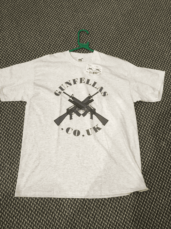 Gunfellas Crossed AR T-Shirt Grey