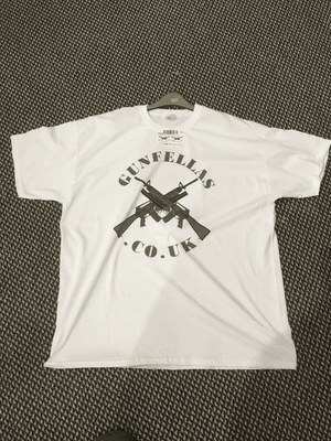 Gunfellas Crossed AR T-Shirt White