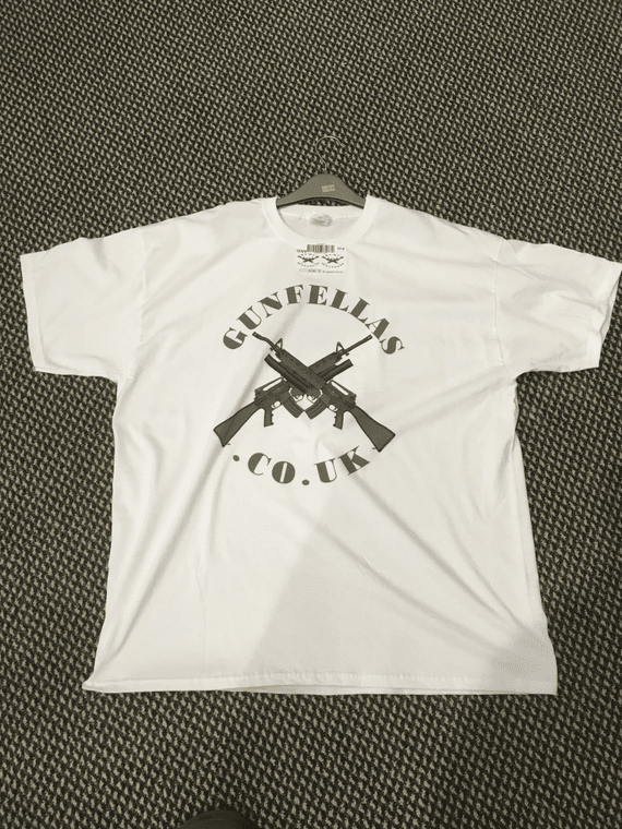 Gunfellas Crossed AR T-Shirt White