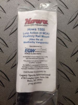Howa 1500 long action Picatinny Rail 0 MOA e
