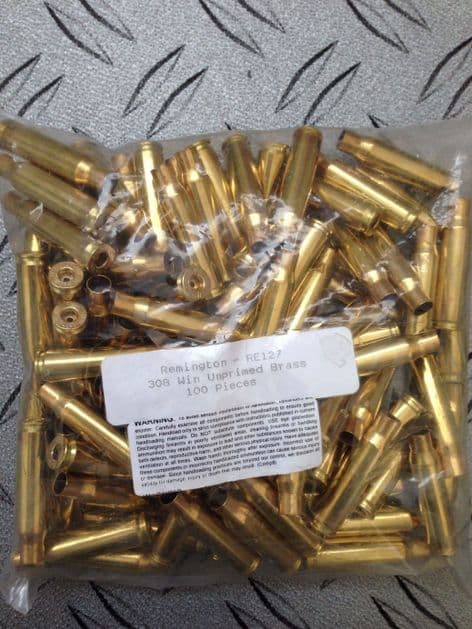 Remington .308 Brass x 100 e