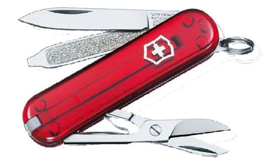 Victorinox Classic SD Red Transparent