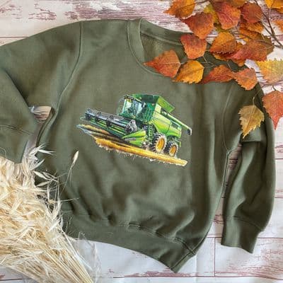 `Combine Harvester` Kids sweatshirt/ sweater / jumper