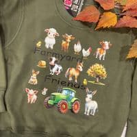 `Farmyard Friends Kids sweatshirt/ sweater / jumper