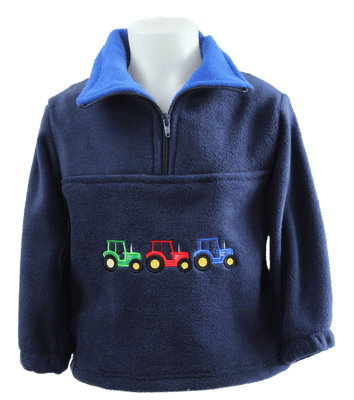 3 Tractors kids fleece