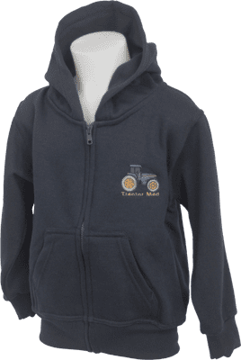 Blue tractor navy hoodie full zip
