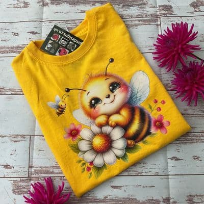 Children’s bee T-shirt yellow