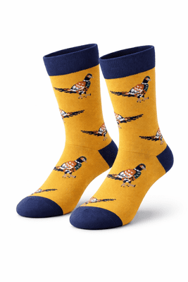 Children’s pheasant Socks Mustard