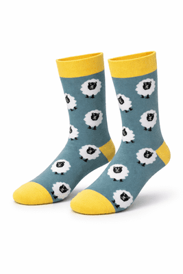 Children’s Sheep Socks Green