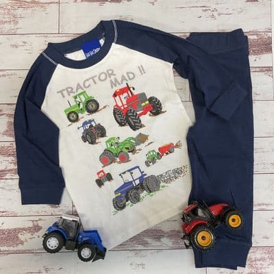 Children’s tractor pyjamas