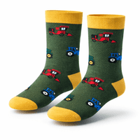 Children’s Tractor Socks Green