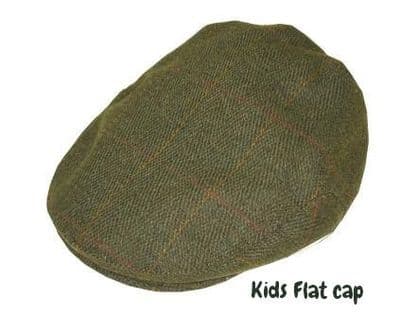 Children`s tweed flat cap  ( dark green ) sizes 6mth to 8 years