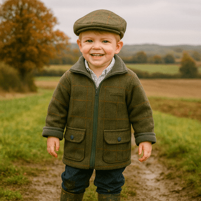 childrens tweed jacket / coat boys
