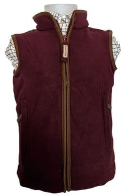 Country fleece bodywarmers - Aubergine