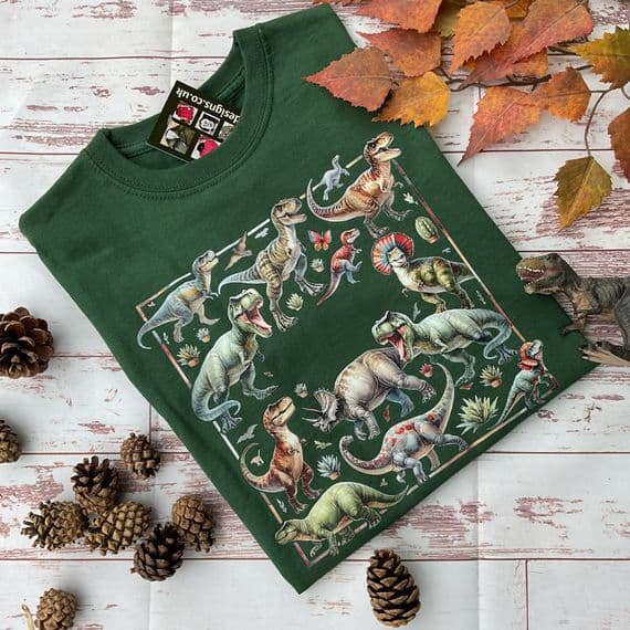 Dinosaur T-shirt green