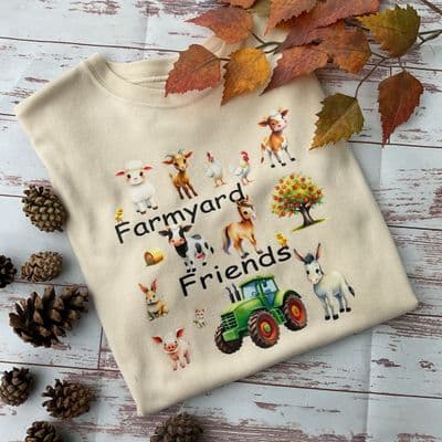 Farm friends children’s T-shirt