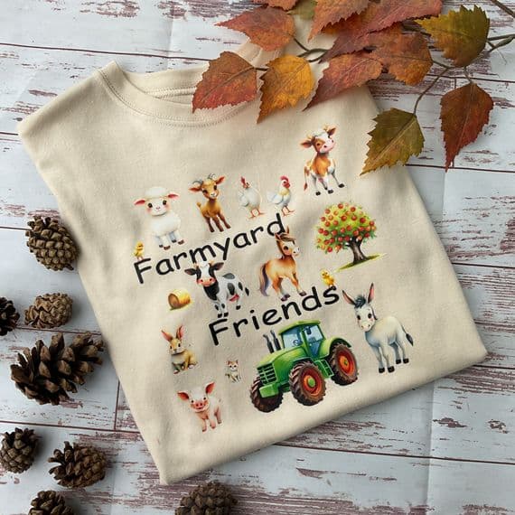 Farm friends children’s T-shirt