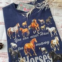 Horse T-shirt multi navy