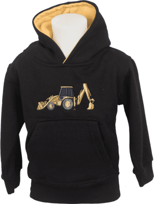 kids  digger black  hoodie sweatshirt