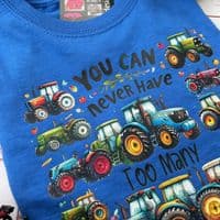Multi Tractor kids T-shirt blue