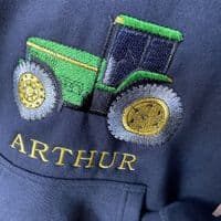 Personalised children’s Tractor Hoodie Navy