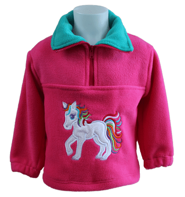 rainbow pony fleece