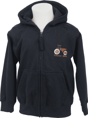 Red tractor navy hoodie full zip