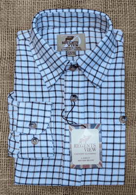 Regents View Childrens checked shirt -Red