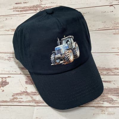 Tractor baseball cap navy  blue tractor