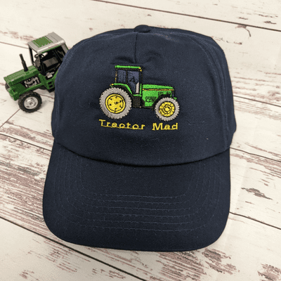 Tractor caps with Tractor Mad green  tractor