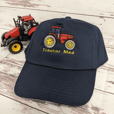 Tractor caps with Tractor Mad red  tractor