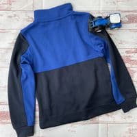 Tractor sweat track top blue