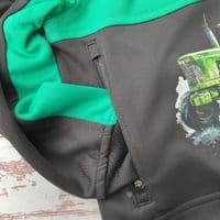 Tractor sweat track top green