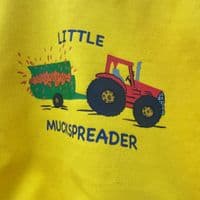 Tractor sweatshirt Little Muckspreader yellow