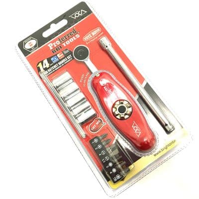 1/4 Drive Tiny  Bone 5 in 1 Ratchet Handle