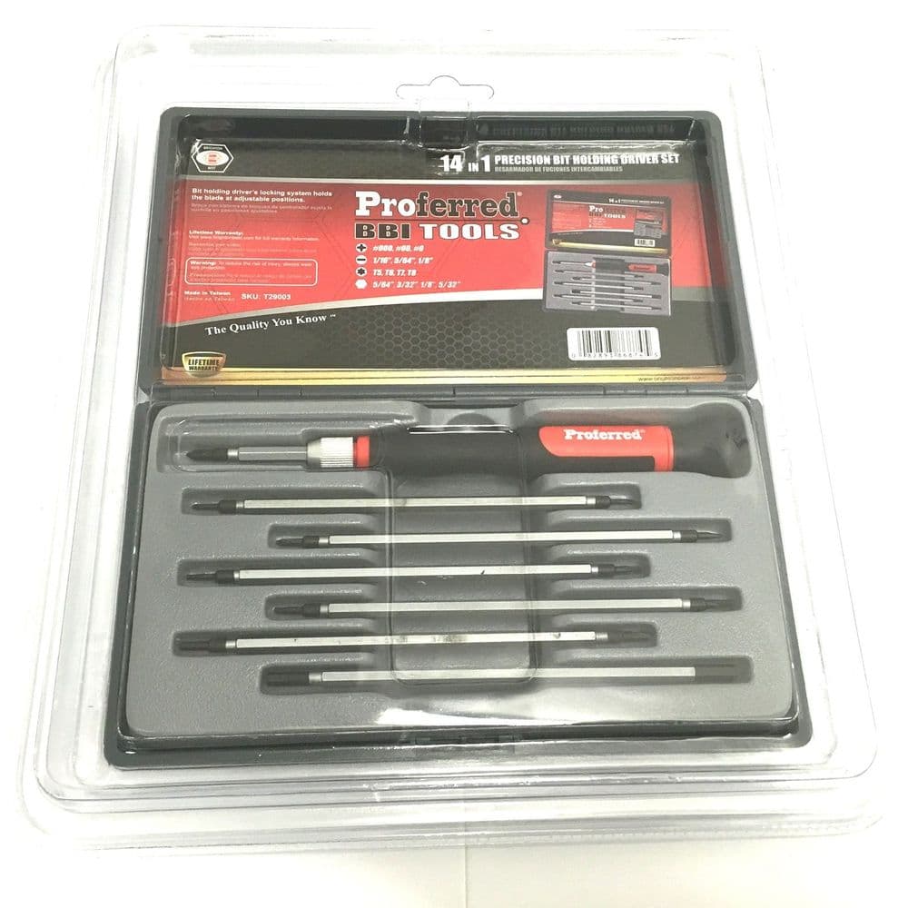 Next Level Bit Driver Kit 14 Piece in 1 Precision Bit Holding Driver Set
