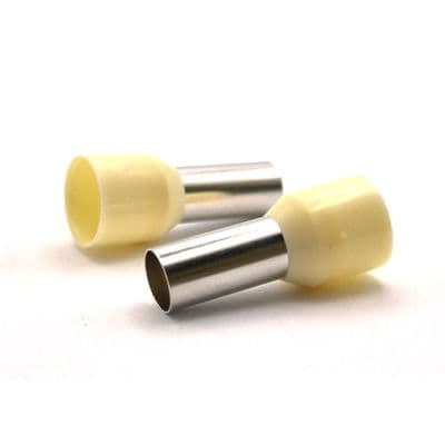 16mm Ivory Single Entry Bootlace Ferrules